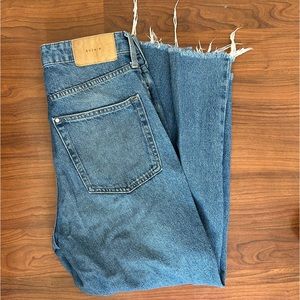 H&M wide high waisted jeans